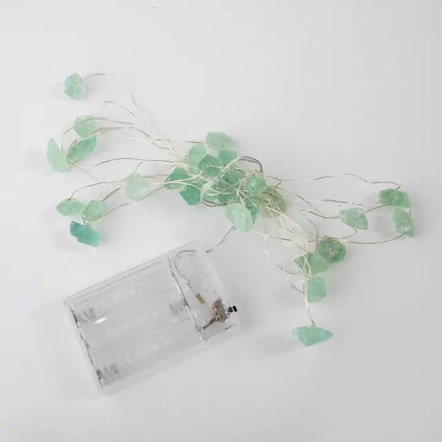 Green Crystal Stone Lamp - GLR SHOPPING