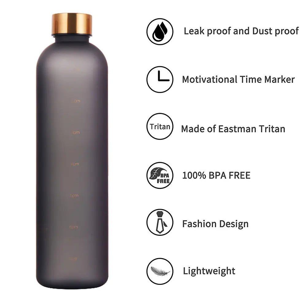 Water Bottle With Time Marker - GLR SHOPPING