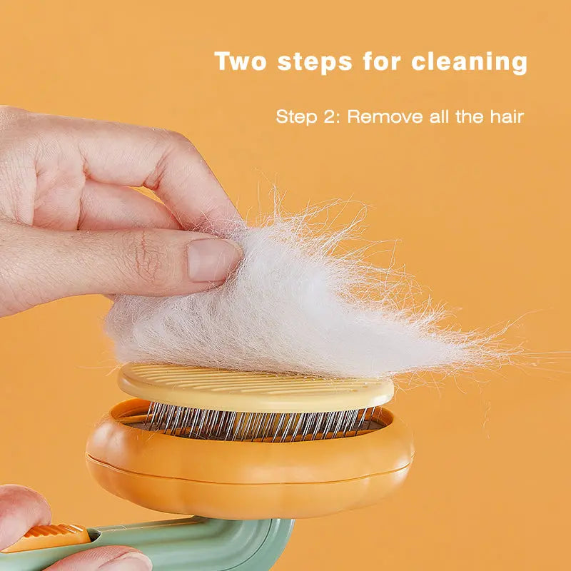 Pumpkin Pet Brush, Self Cleaning Slicker Brush - GLR SHOPPING