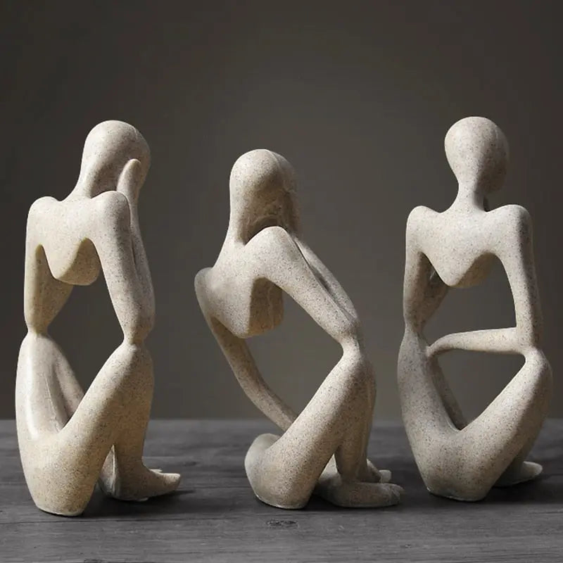 Nordic Art Thinker Statue - GLR SHOPPING