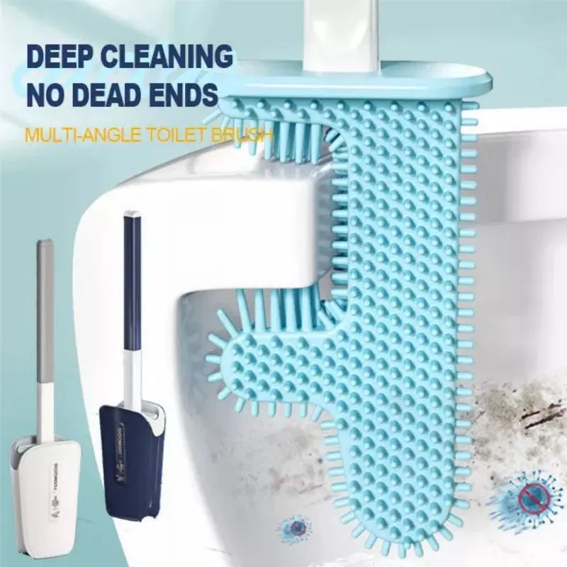 Toilet Brush with Rim Cleaner - GLR SHOPPING