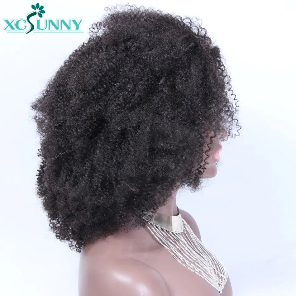 Curly Wig With Bangs - GLR SHOPPING