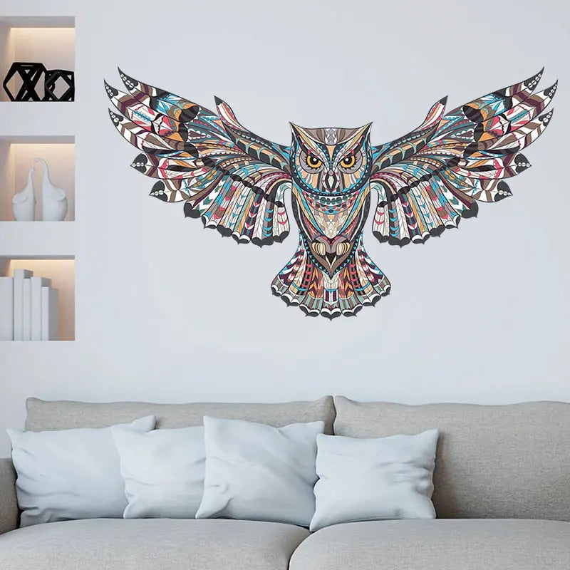 Removable Colorful Owl Wall Stickers - GLR SHOPPING