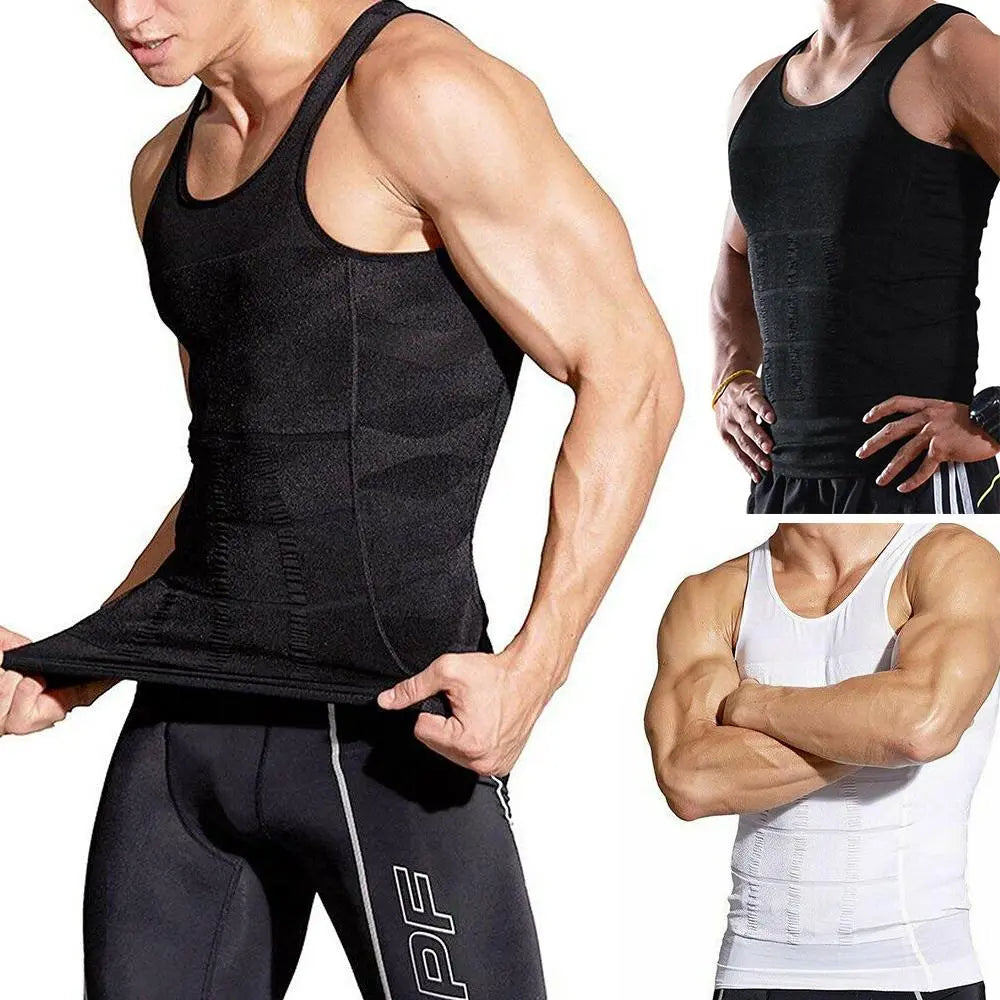 Men's Slimming Vest Body Shaper Corrective Posture Belly Compression - GLR SHOPPING