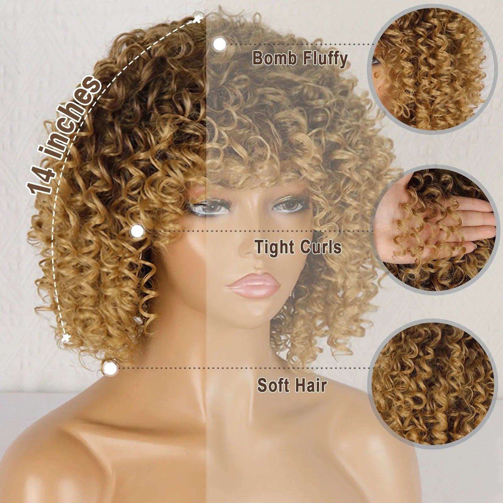 Afro Kinky Curly Wig - GLR SHOPPING