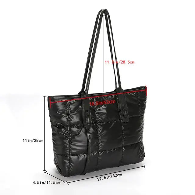 Fashion Large Tote Padded Handbags - GLR SHOPPING