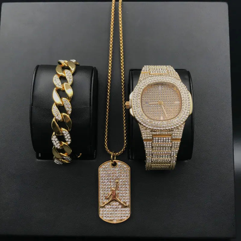 Luxury Hip Hop Diamond Set with Basketball Pendant Necklace - GLR SHOPPING