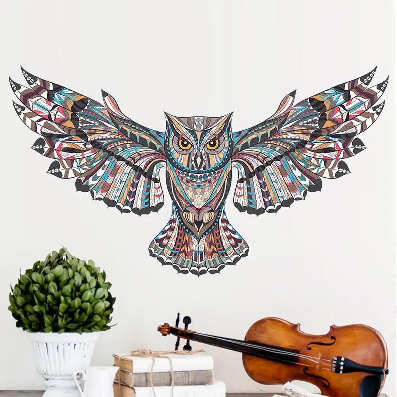 Removable Colorful Owl Wall Stickers - GLR SHOPPING