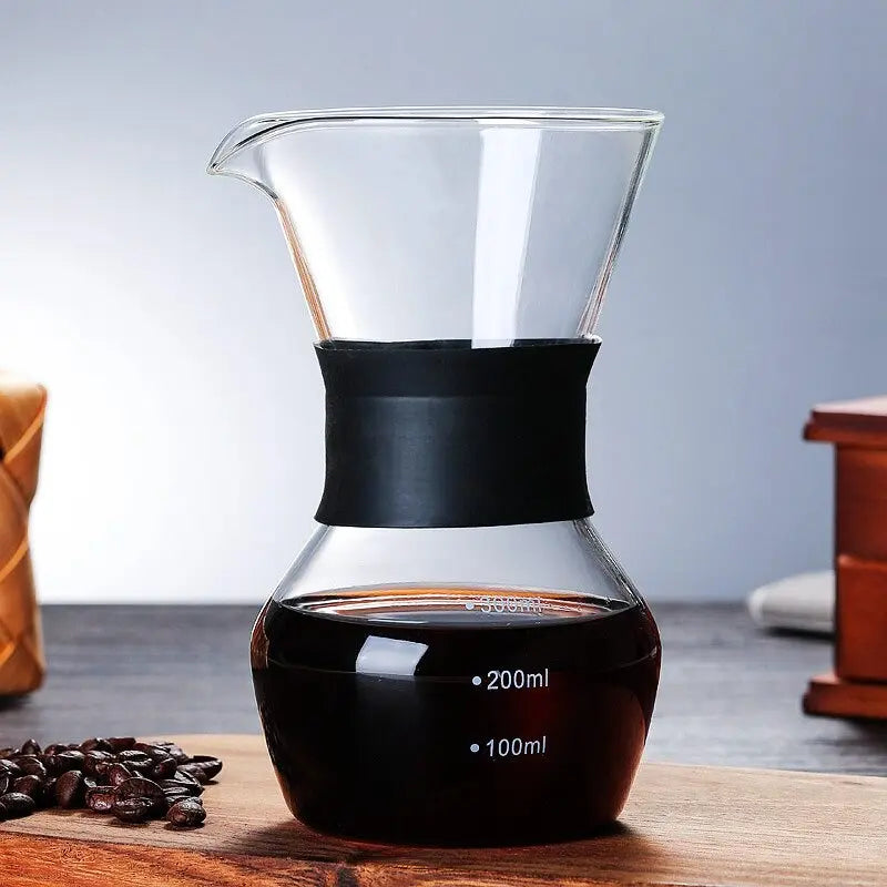 Glass Coffee Kettle with Stainless Steel Filter - GLR SHOPPING