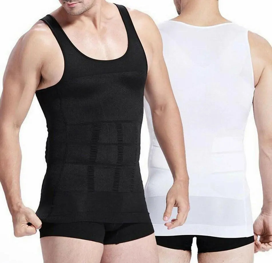 Men's Slimming Vest Body Shaper Corrective Posture Belly Compression - GLR SHOPPING