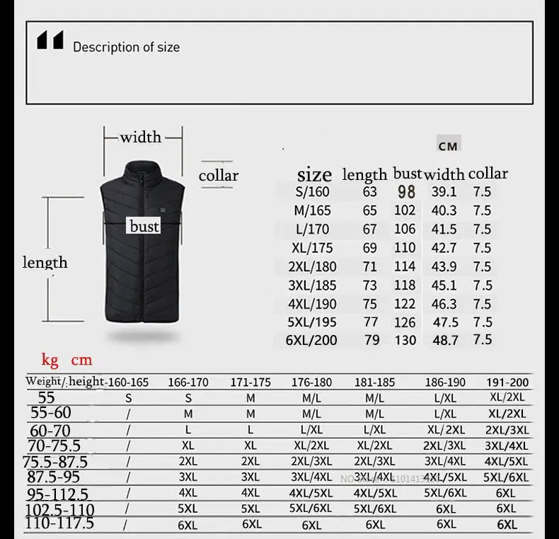 Camouflage Heating Vest - GLR SHOPPING