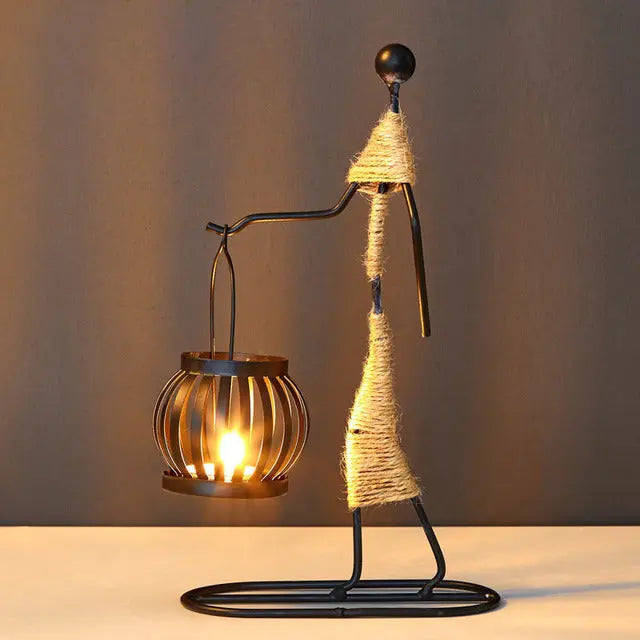 Lantern Shape Candlestick - GLR SHOPPING