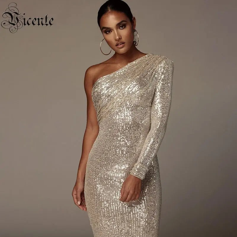 One Shoulder Dress - GLR SHOPPING