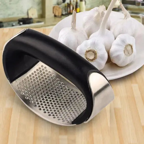 Stainless Steel Garlic Press Manual Crusher Home Essentials-7