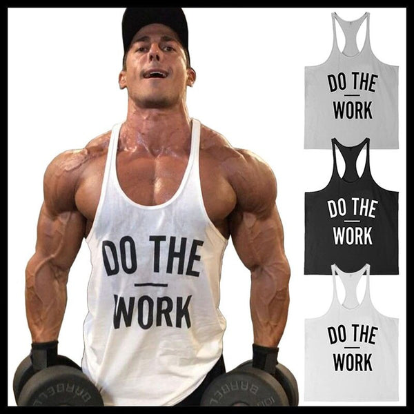 Men Muscle Gyms Workout Tank Tops Bodybuilding Y Back Sleeveless Vest Stringer Singlets Shirt Musclewear