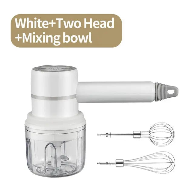2022 New Wireless Portable Electric Food Mixer Hand Blender 3 Speeds High Power Dough Blender Egg Beater Hand Mixer - GLR SHOPPING