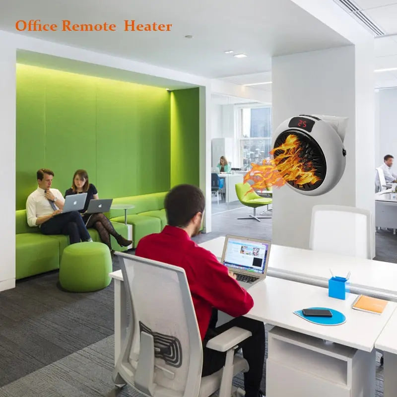 Desktop Remote Electric Space Heater - GLR SHOPPING