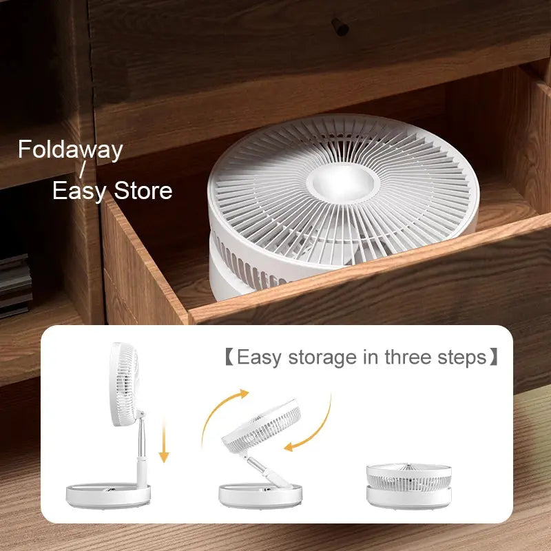 HATV Portable Fan USB Rechargeable - GLR SHOPPING