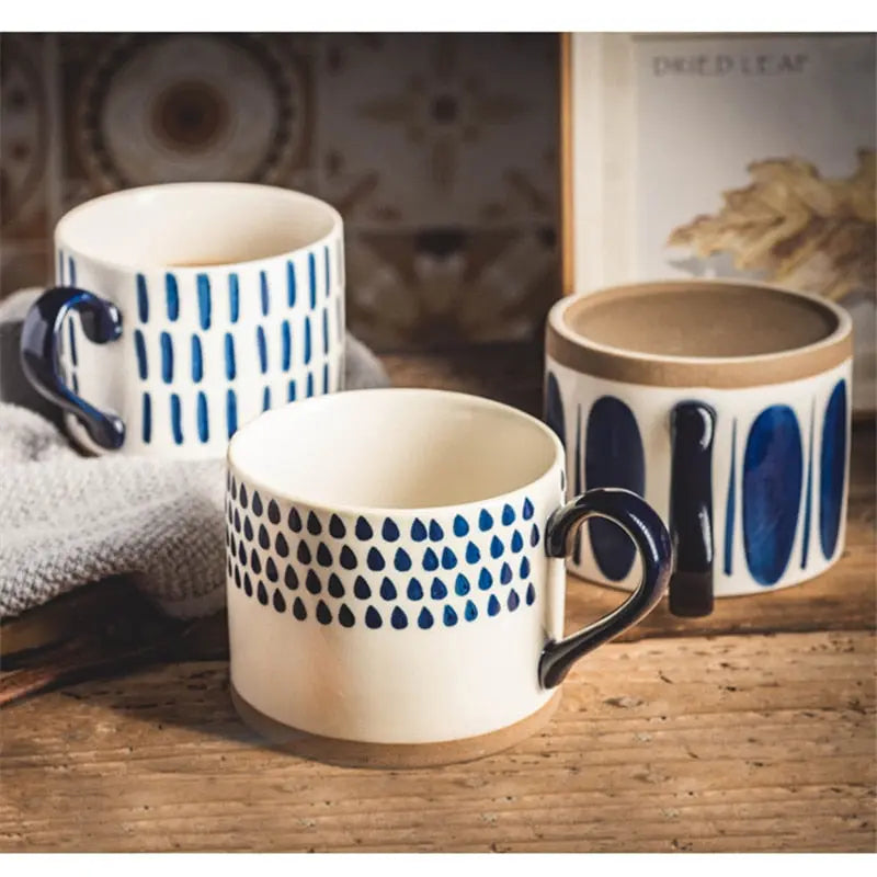 Japanese Style Hand Painted Ceramic Mugs - GLR SHOPPING