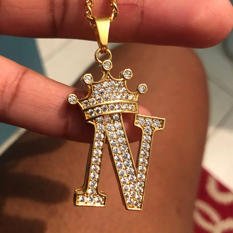Zircon Alphabet Necklace - GLR SHOPPING