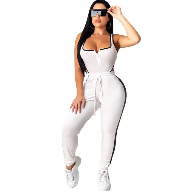 Velvet Bodysuit Pencil Pants Set - GLR SHOPPING