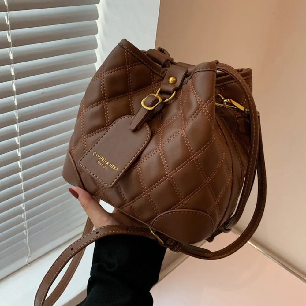 Embroidered Thread Bucket Bag - GLR SHOPPING
