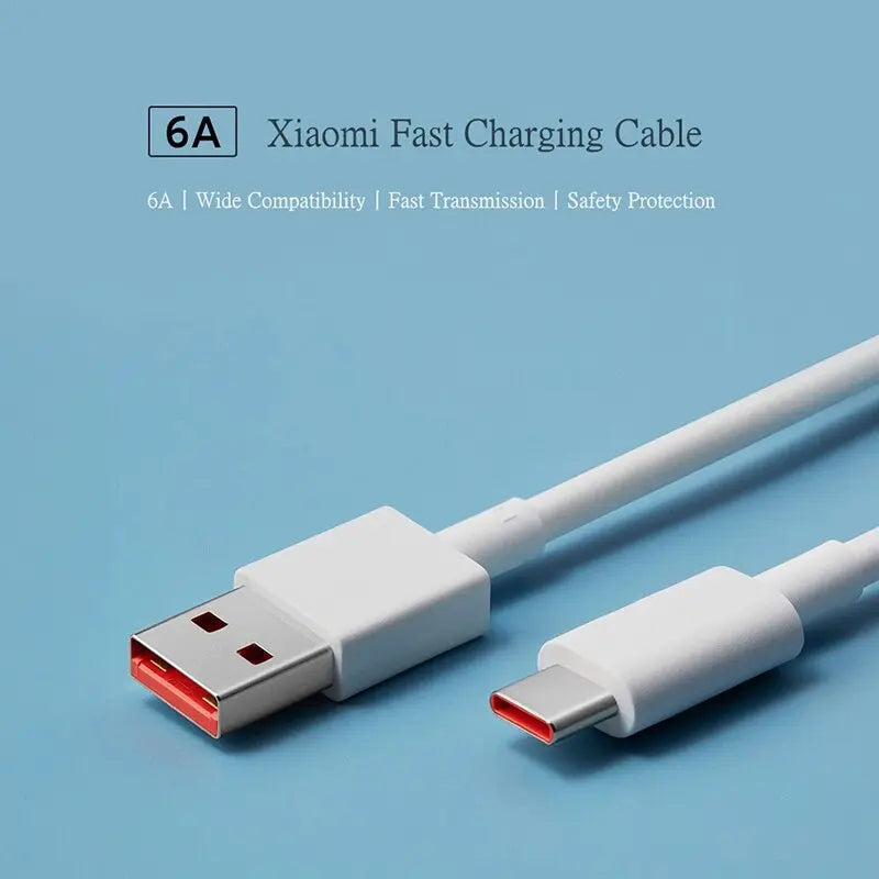 Xiaomi 120w Max Charger EU Original Fast Charge 6A Type C Data Cable For Xiaomi Mix 4 11T 12 12S 12T Pro Poco F4 GT Cell Phones - GLR SHOPPING