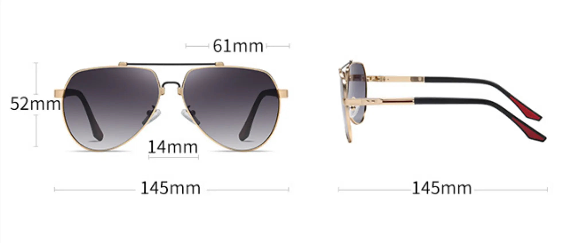 Men's Alloy Sunglasses Polarized Gradient - GLR SHOPPING