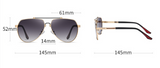 Men's Alloy Sunglasses Polarized Gradient