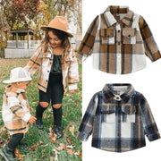 Toddler Plaid Patchwork Long Sleeve - GLR SHOPPING