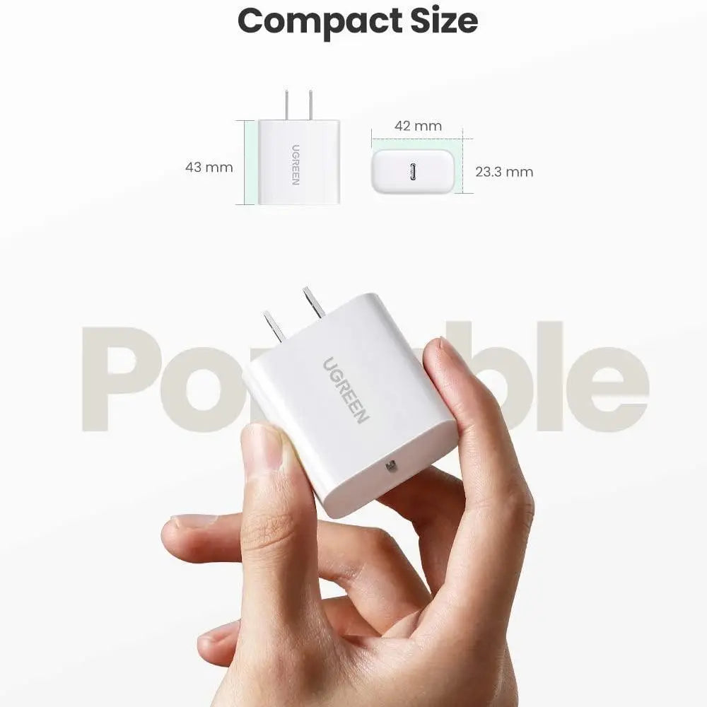USB C Charger 20W PD Fast Charger Block Wall Type C Power Delivery SP - GLR SHOPPING