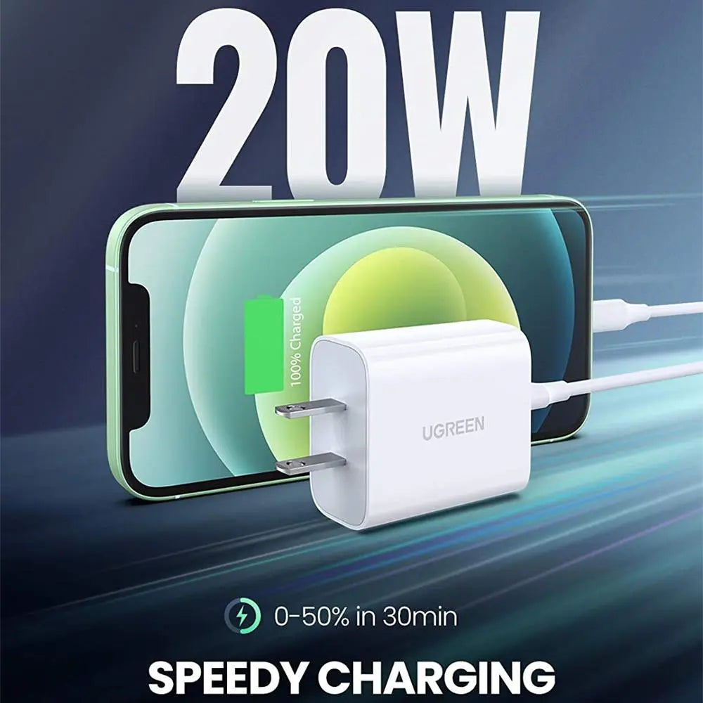 USB C Charger 20W PD Fast Charger Block Wall Type C Power Delivery SP - GLR SHOPPING