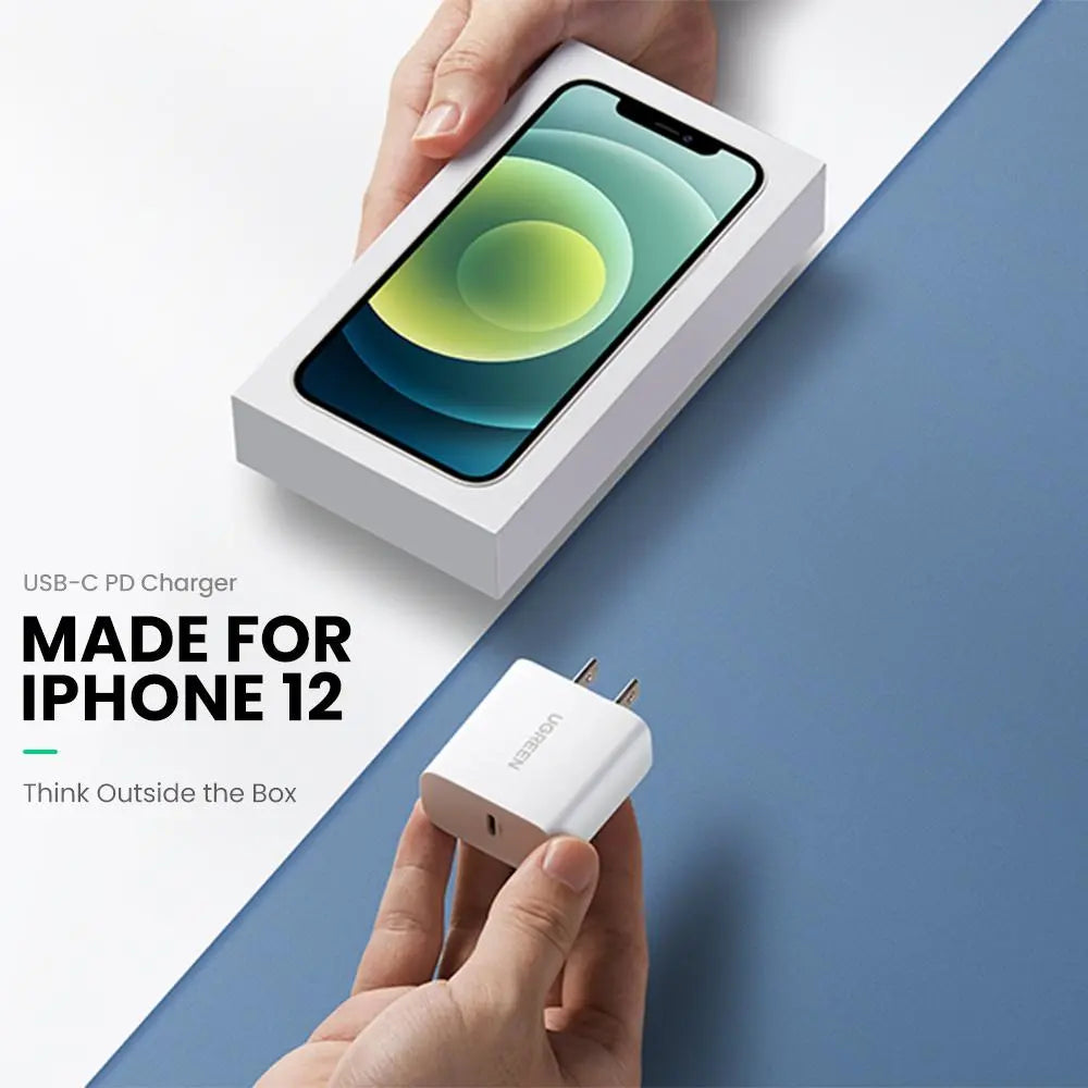 USB C Charger 20W PD Fast Charger Block Wall Type C Power Delivery SP - GLR SHOPPING