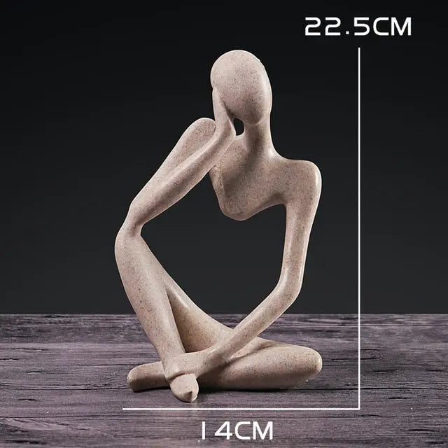 Nordic Art Thinker Statue - GLR SHOPPING