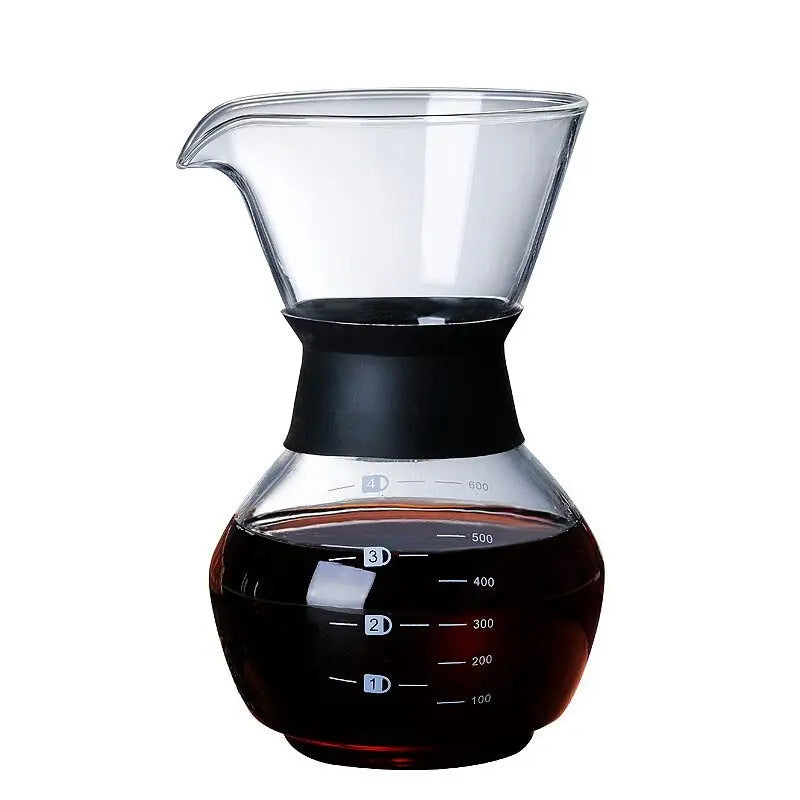 Glass Coffee Kettle with Stainless Steel Filter - GLR SHOPPING