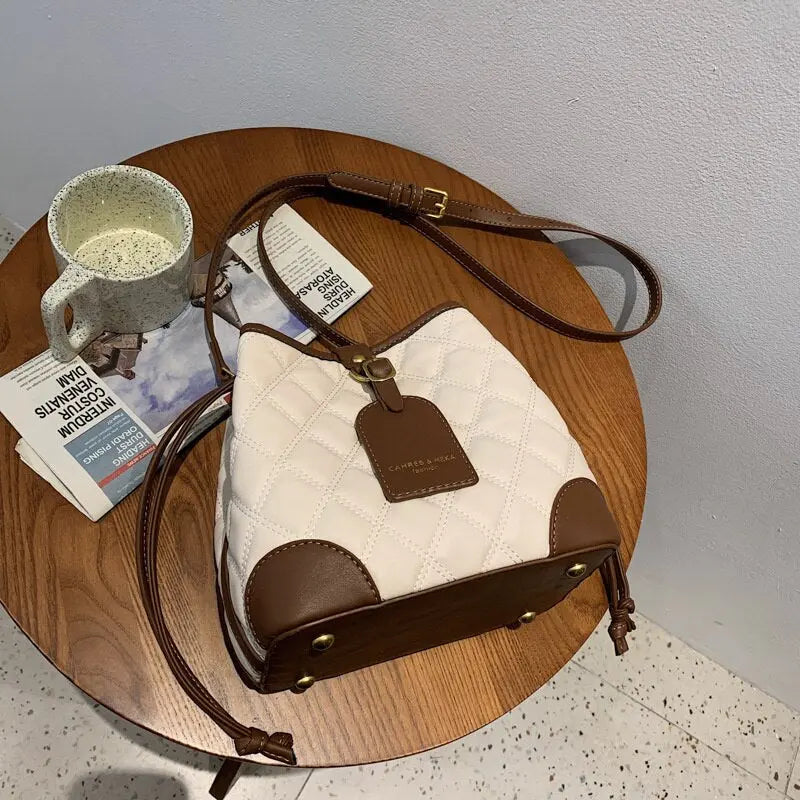 Embroidered Thread Bucket Bag - GLR SHOPPING