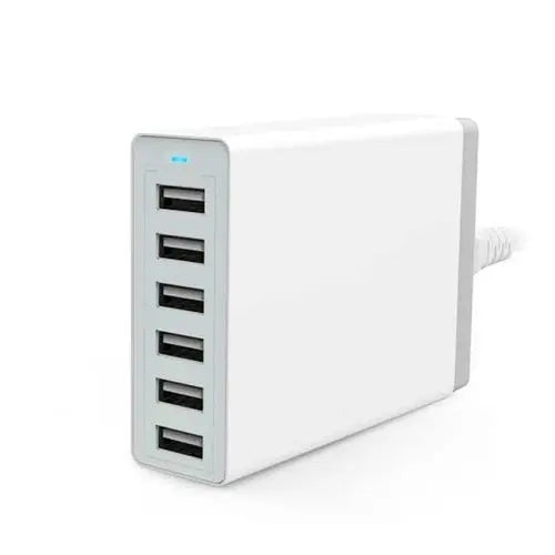 Fast Charger ower 50W 6-Port 1.6m USB Desktop Charging Station SP - GLR SHOPPING