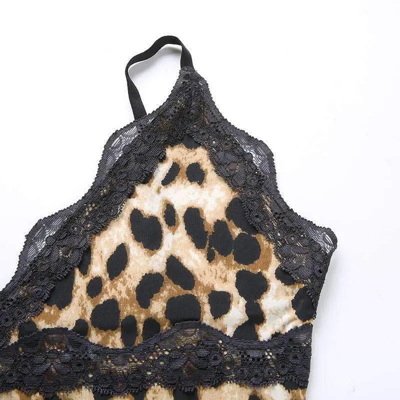 Vitalic Leopard Mini Dress - GLR SHOPPING