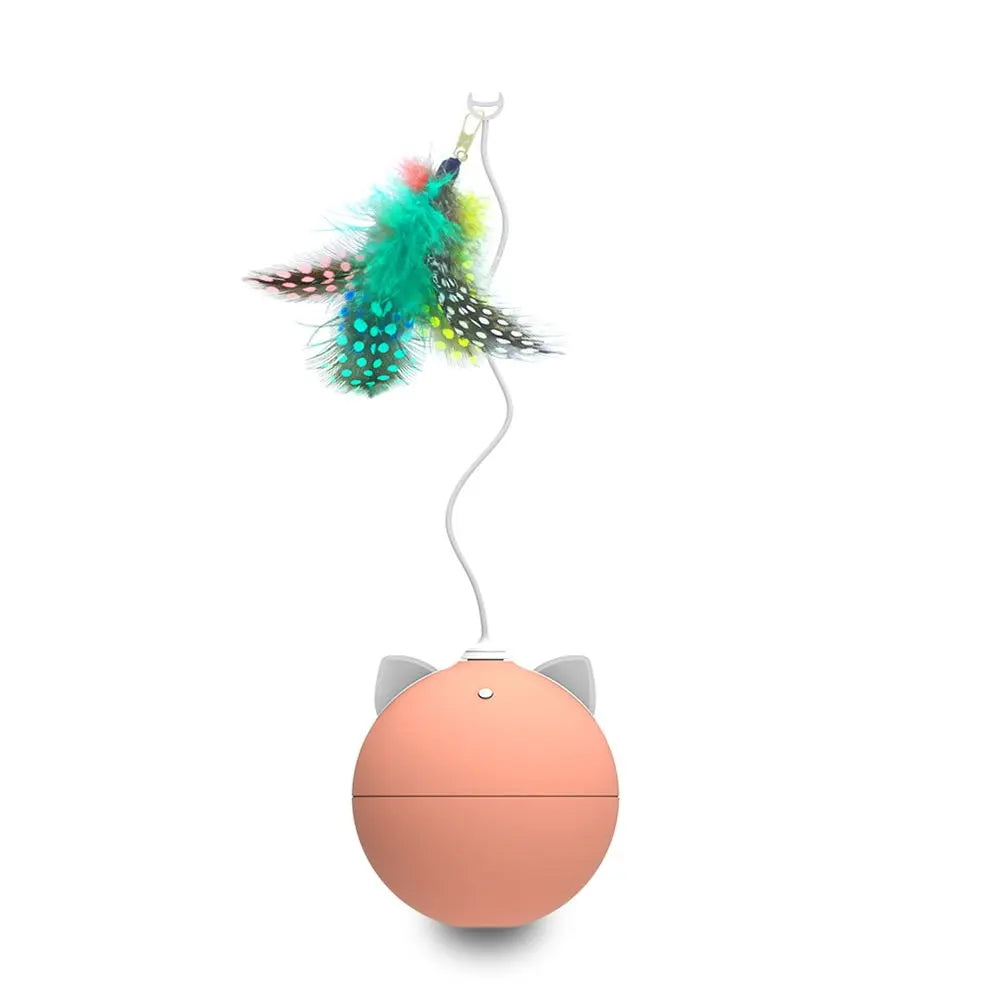 Cat Interactive Toy LED Laser Funny Toy Auto Rotating Cat Exercise Training Entertaining Toy Multi-Angle Adjustable USB Charge - GLR SHOPPING
