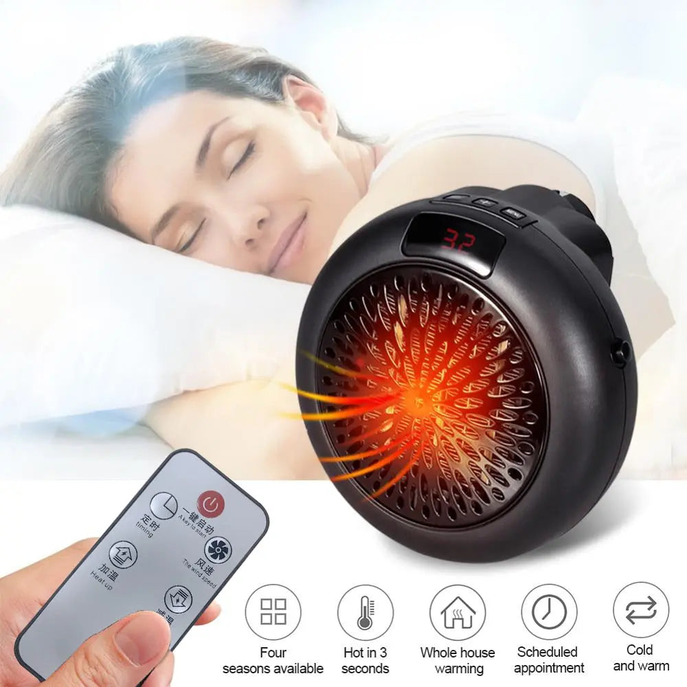 Desktop Remote Electric Space Heater - GLR SHOPPING