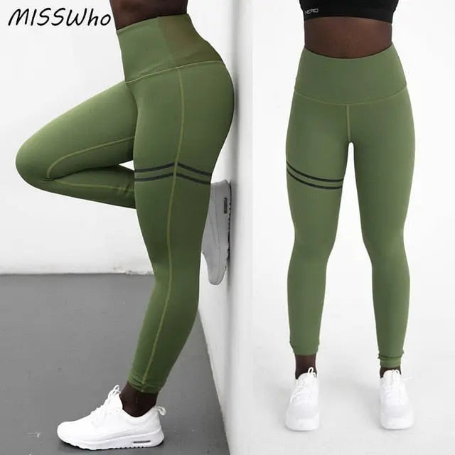 Leggings Fitness yoga pants - Green - GLR SHOPPING