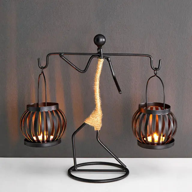 Lantern Shape Candlestick - GLR SHOPPING