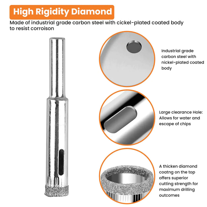 10 Pieces Diamond Cutting Drill Bits