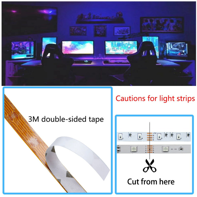 5V 2835 LED Light Strips Decoration Lighting USB Infrared Remote