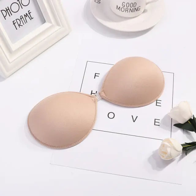 Sexy Sujetador Women&#39;s bra Invisible Push Up Bra Self-Adhesive Silicone Seamless Front Closure Sticky Backless Strapless Bra - GLR SHOPPING