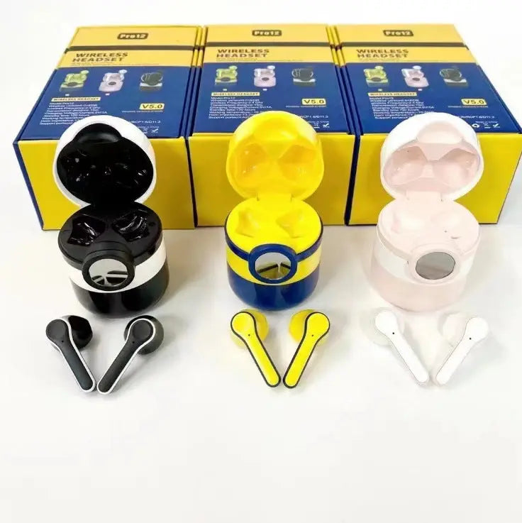 TWS Touch Digital Display Cartoon Binaural Stereo Headset - GLR SHOPPING