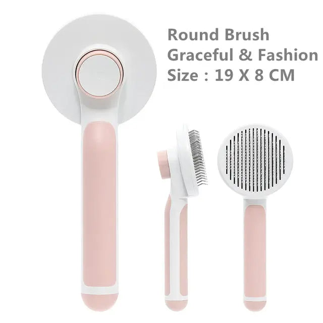 Pumpkin Pet Brush, Self Cleaning Slicker Brush - GLR SHOPPING