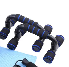 AB Roller Kit Strong Load-bearing with Push-Up Bar Jump Rope Knee Pad Home Gym Abdominal Core Muscle Exercise Fitness Equipment - GLR SHOPPING