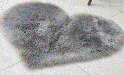 Heart Shape Fluffy Rug - GLR SHOPPING