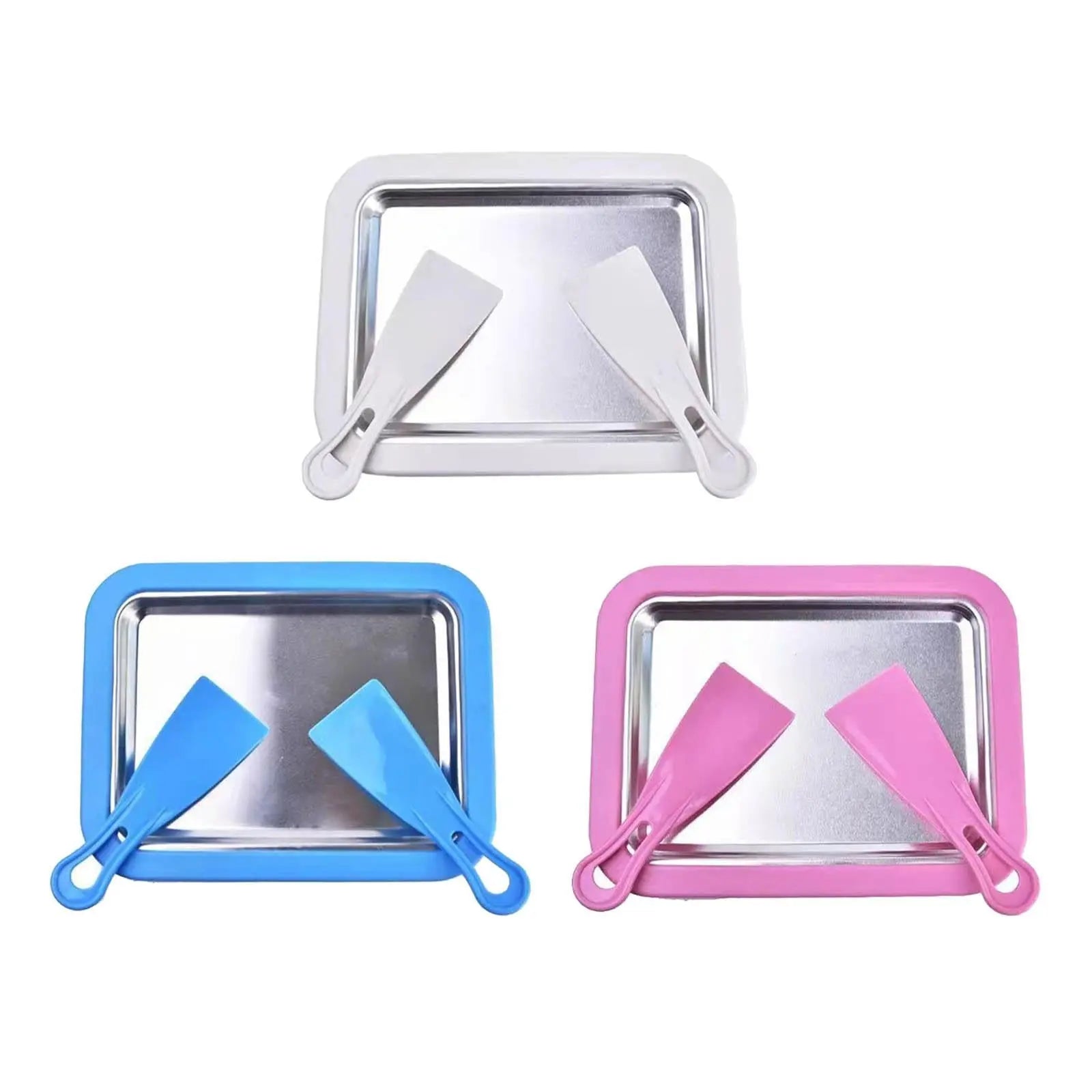 Ice Cream Roller Plate with 2 Spatulas - GLR SHOPPING